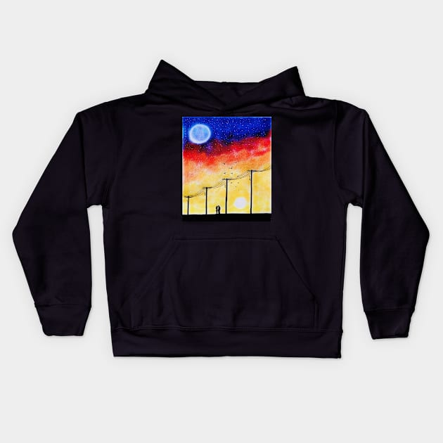 LOVERS LANE Kids Hoodie by kazartsy